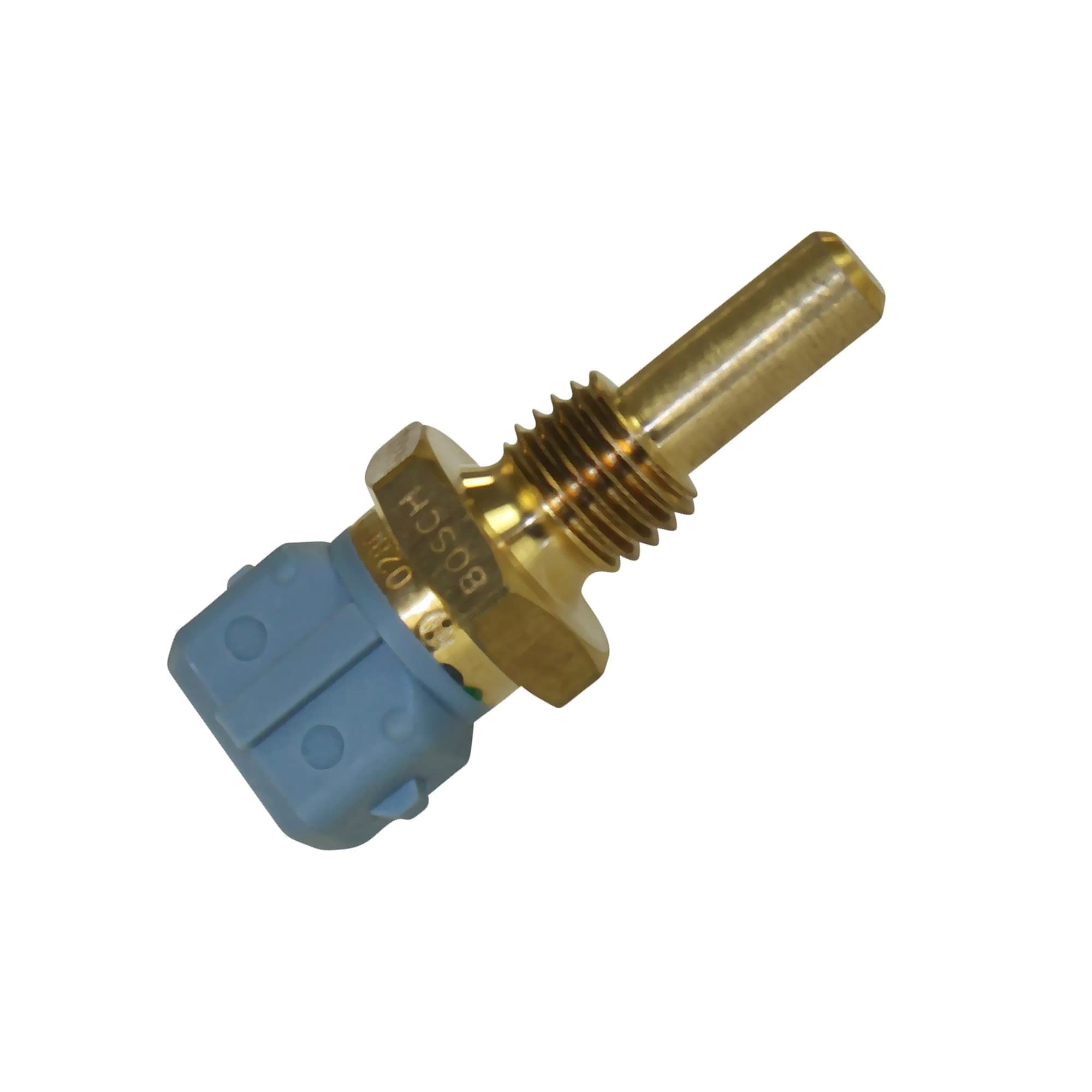 Bosch coolant temperature sensor in the engine bay emphasizing durability under heat