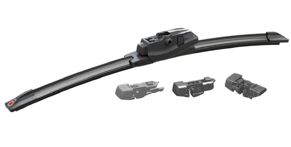 Bosch EVO16 double locking connector demonstrating universal fit for wiper arms