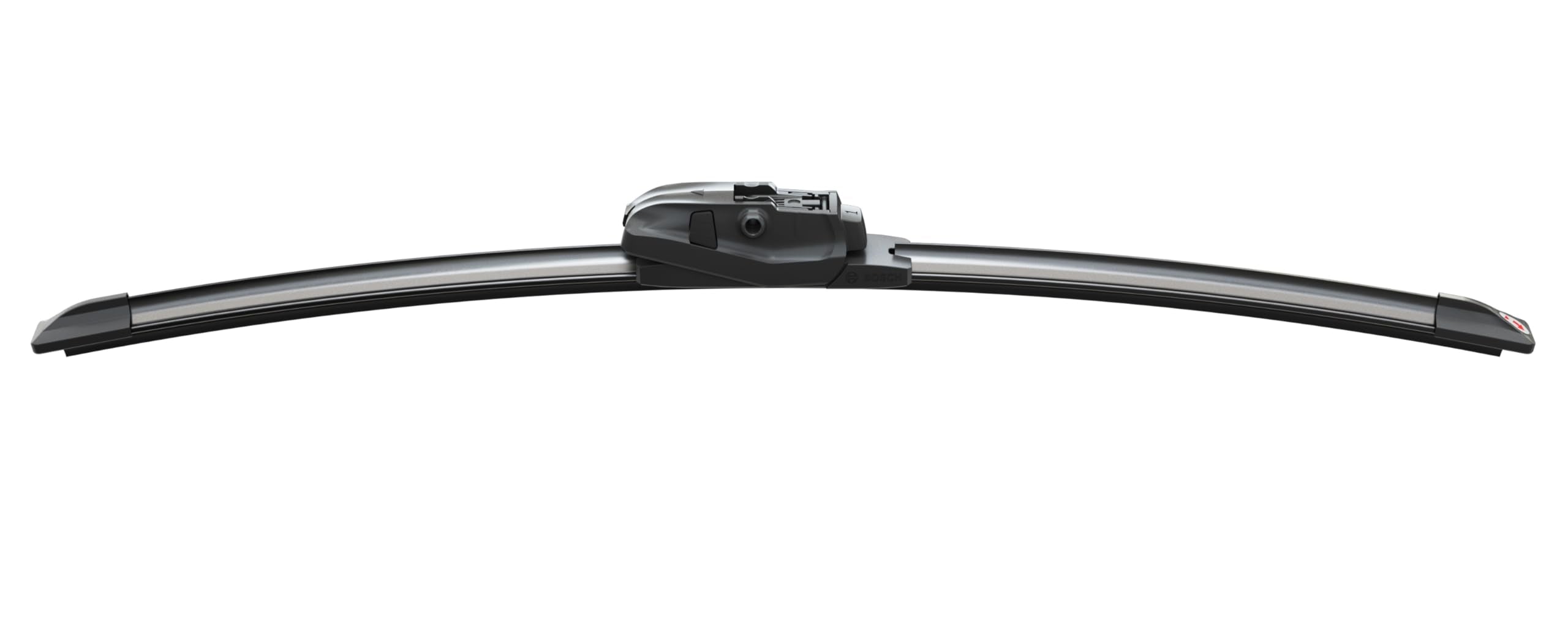 Bosch Evolution bracketless design reduces ice buildup for reliable winter wiping.