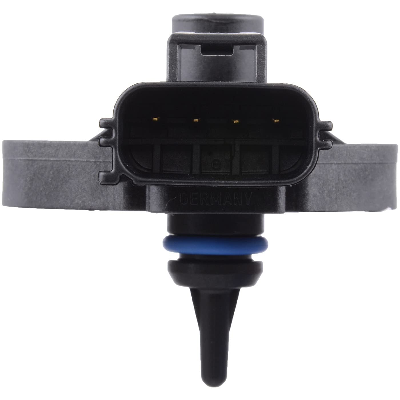 Bosch fuel pressure sensor rugged build emphasizing vibration resistance and thermal stability.