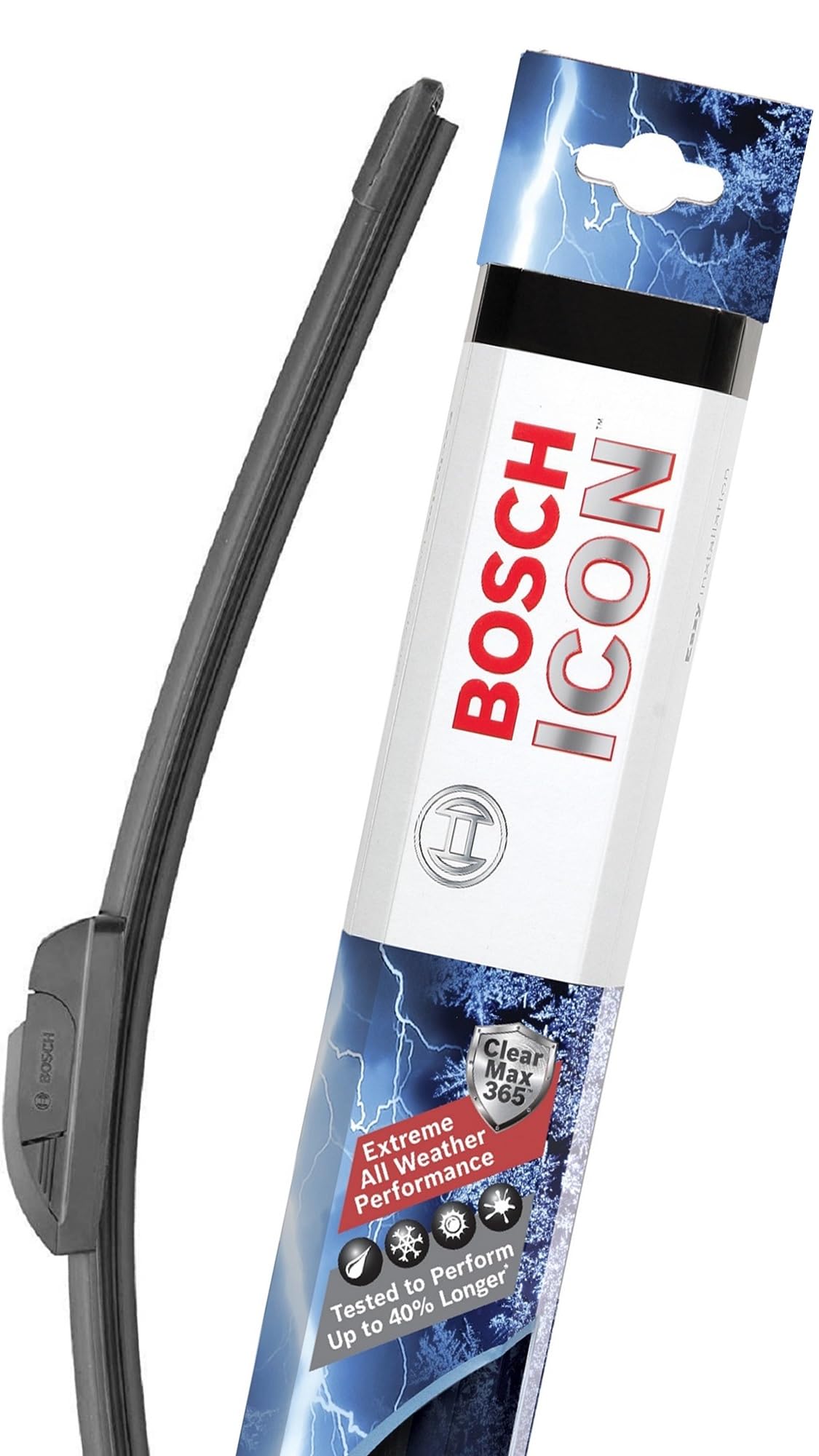Bosch ICON 24OE ClearMax 365 edge visible for extended edge protection and smooth wipe
