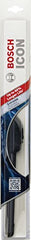 Bosch ICON 13-inch beam wiper on arm, designed for all-weather performance.
