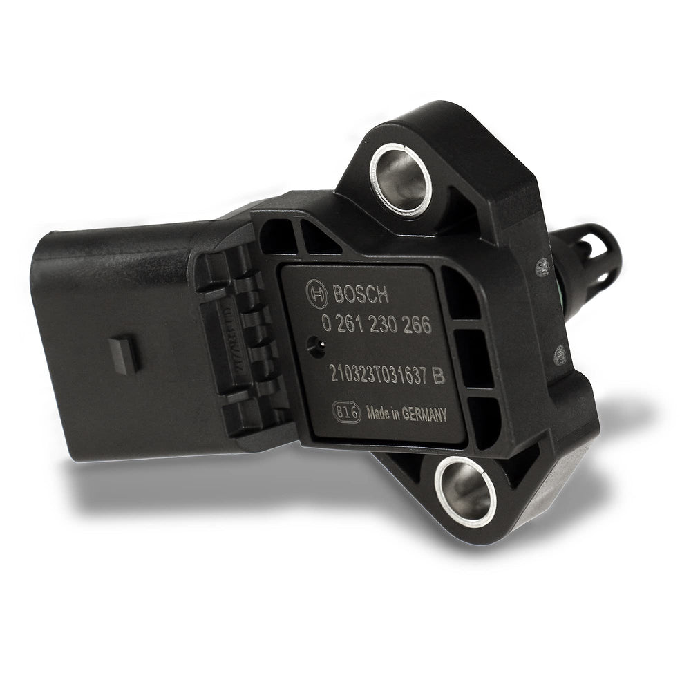 Close-up of coating on Bosch MAP sensor showing chemical resistance for longevity