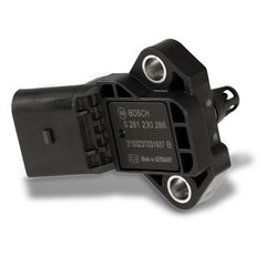 Close-up of coating on Bosch MAP sensor showing chemical resistance for longevity