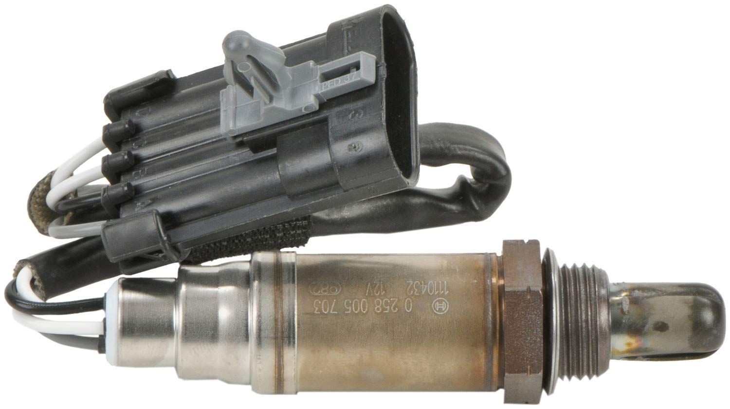 Bosch oxygen sensor in engine bay ensures accurate data.