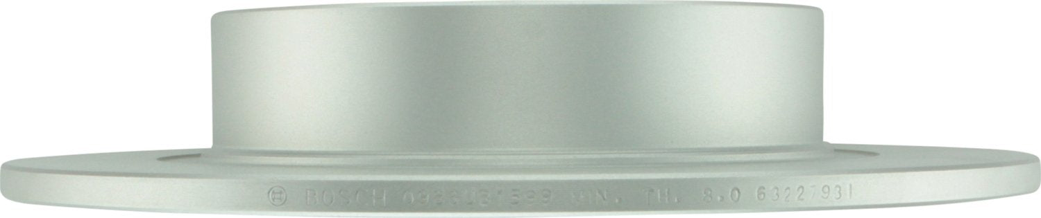 Bosch QuietCast rotor with ABS tone ring for reliable ABS and traction control