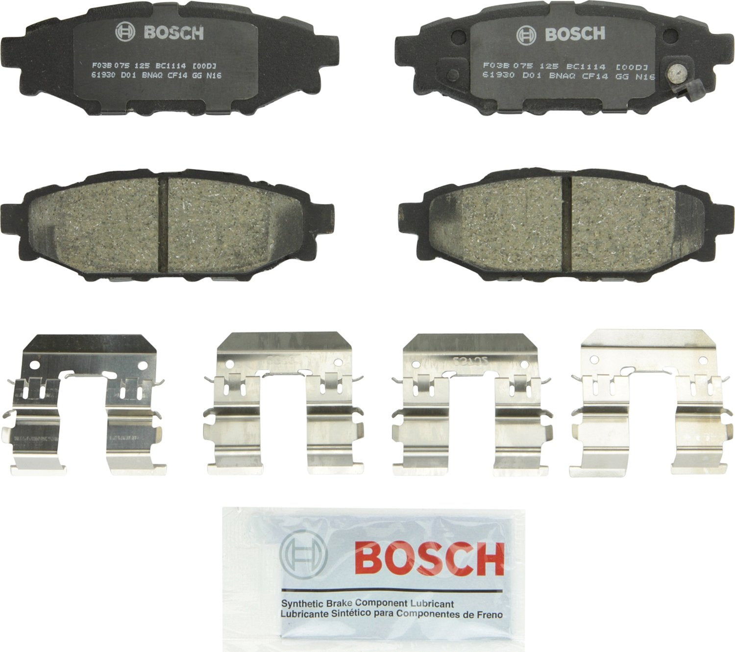 Bosch QuietCast rear brake pad for Subaru BRZ enhances quiet operation and strong stopping power.