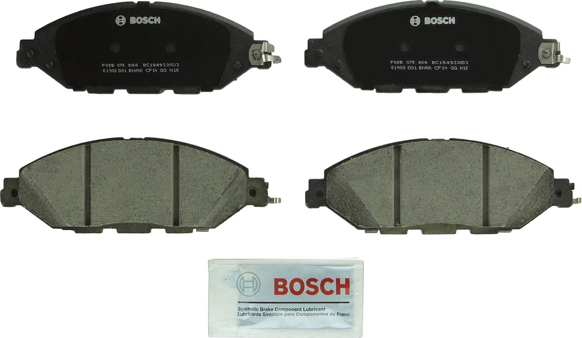 Bosch QuietCast ceramic front brake pad for smoother stops and low dust