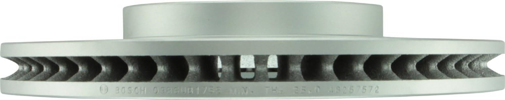 Bosch QuietCast rotor for Toyota Camry, front view, reduces vibration for quieter braking