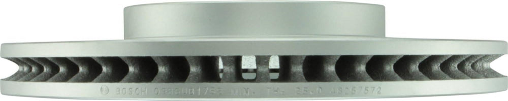 Bosch QuietCast rotor for Toyota Camry, front view, reduces vibration for quieter braking