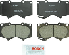 Bosch QuietCast front brake pads with OE-style fit for Lexus and Toyota.