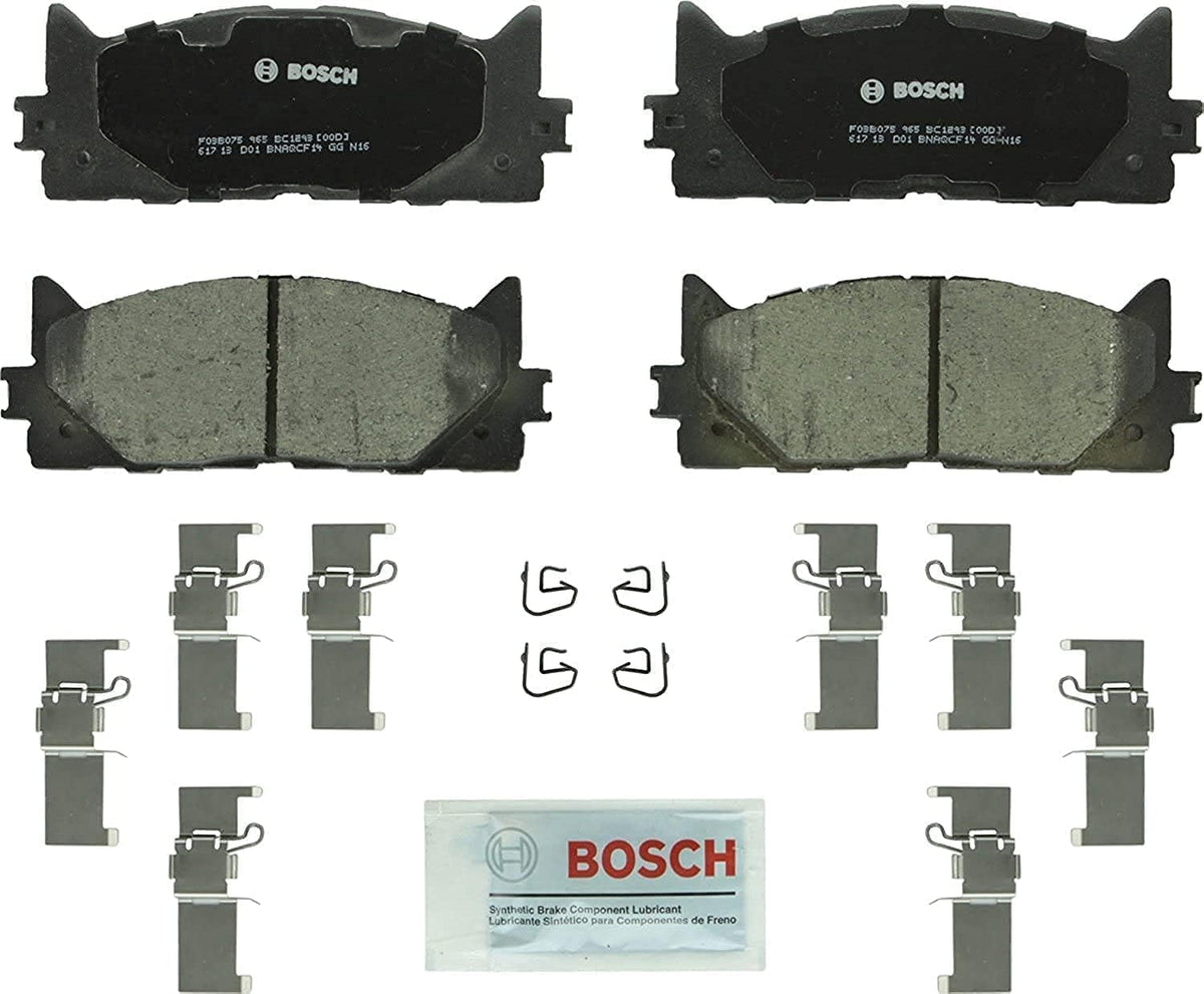 Bosch QuietCast front brake pad set with OE-style fit for smooth braking