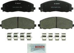 Bosch QuietCast front brake pad set for the front axle, quiet operation and low dust