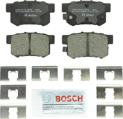 Bosch QuietCast rear ceramic brake pad set for Acura CL, ready for quiet stops