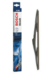Bosch H353 rear wiper blade edge-coated for smooth, quiet wiping.