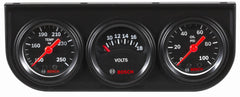 Bosch SP0F000037 Style Line mini triple gauge kit with black dial face for easy dash reading
