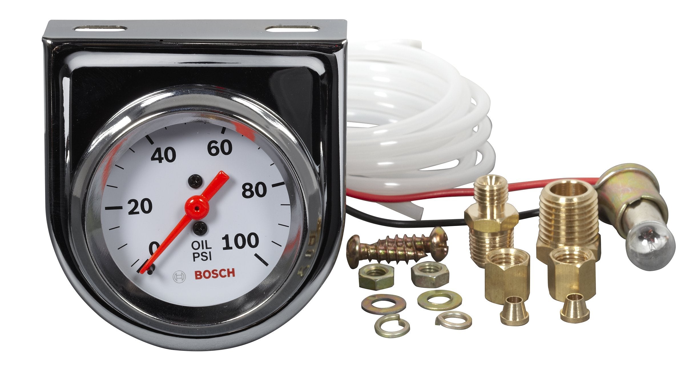 Bosch Style Line gauge side view highlights tubing for flexible installation in tight spaces