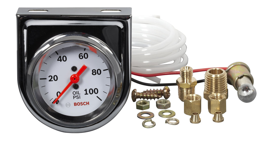 Bosch Style Line gauge side view highlights tubing for flexible installation in tight spaces