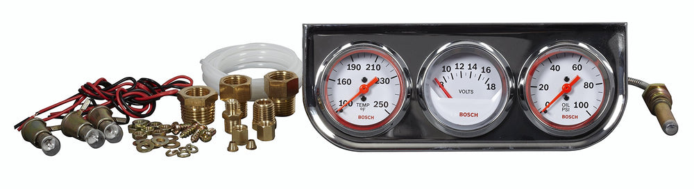 Bosch Style Line chrome bezel with removable mounting panel for sleek setup