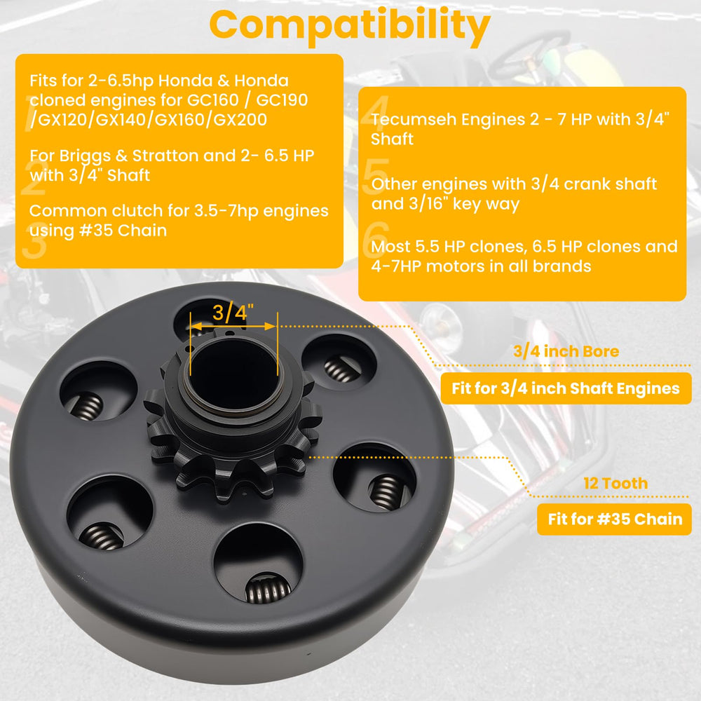 BOSRUIDA Honda GX-series compatibility enables reliable hobby use.