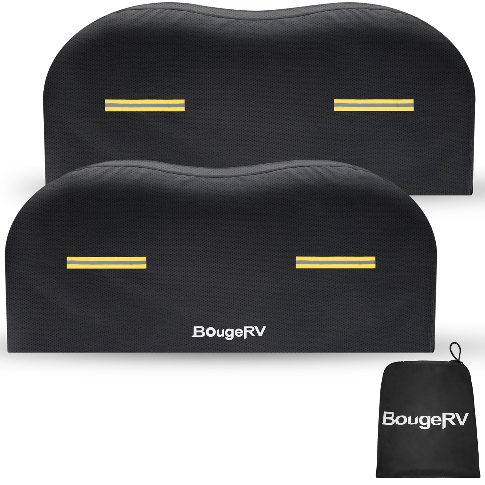 BougeRV dual-axle tire cover for 27-30 inch tires protects against UV and weather