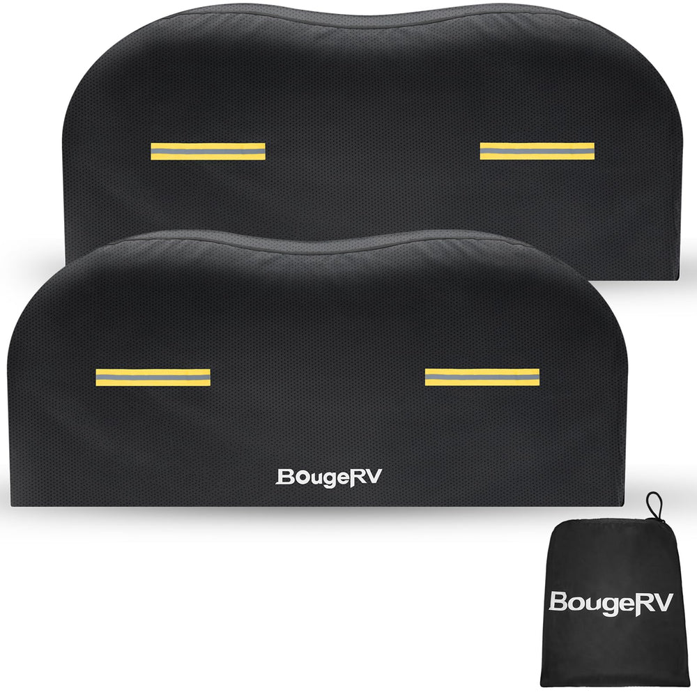 BougeRV dual-axle tire cover for 27-30 inch tires protects against UV and weather