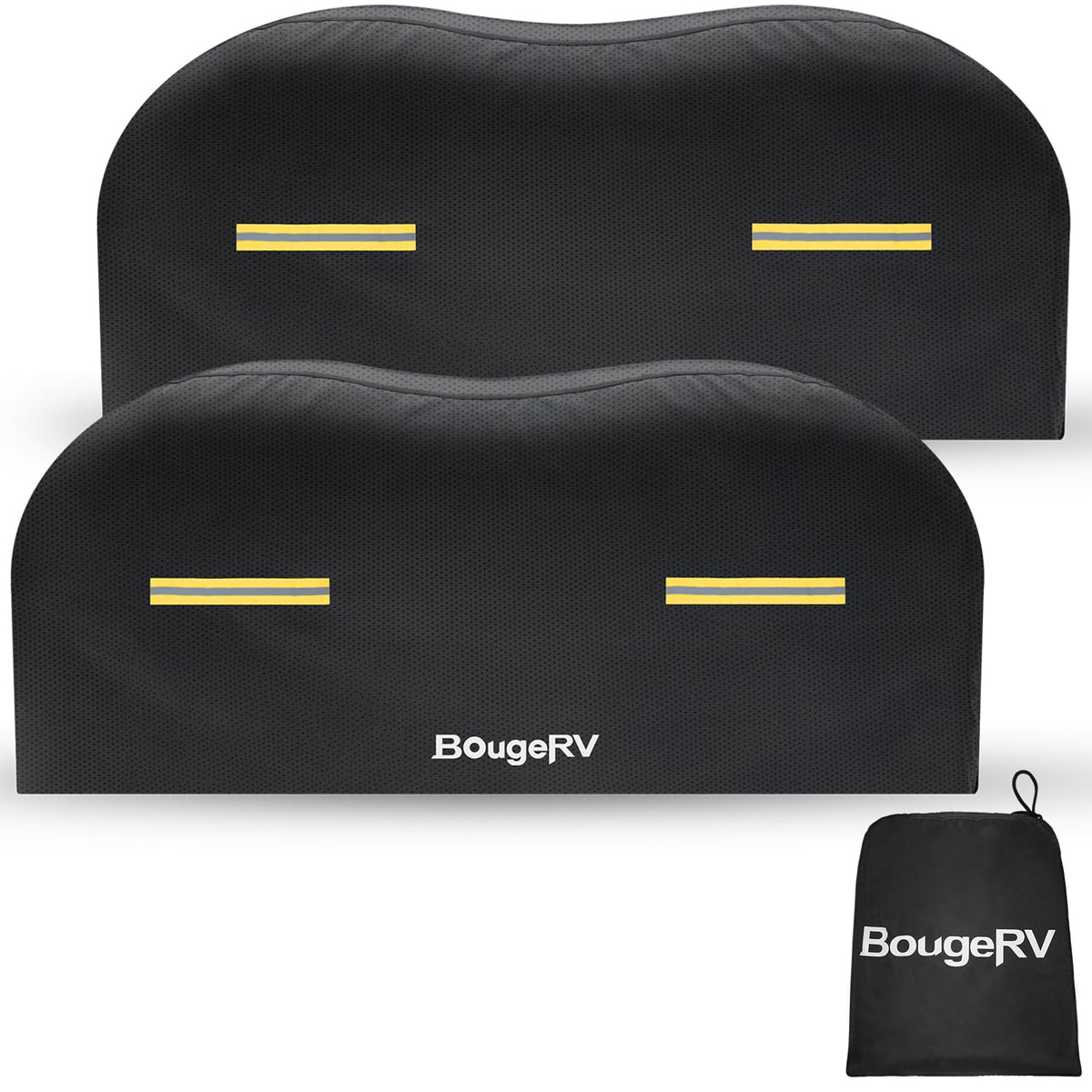 BougeRV dual-axle tire cover for 27-30 inch tires protects against UV and weather