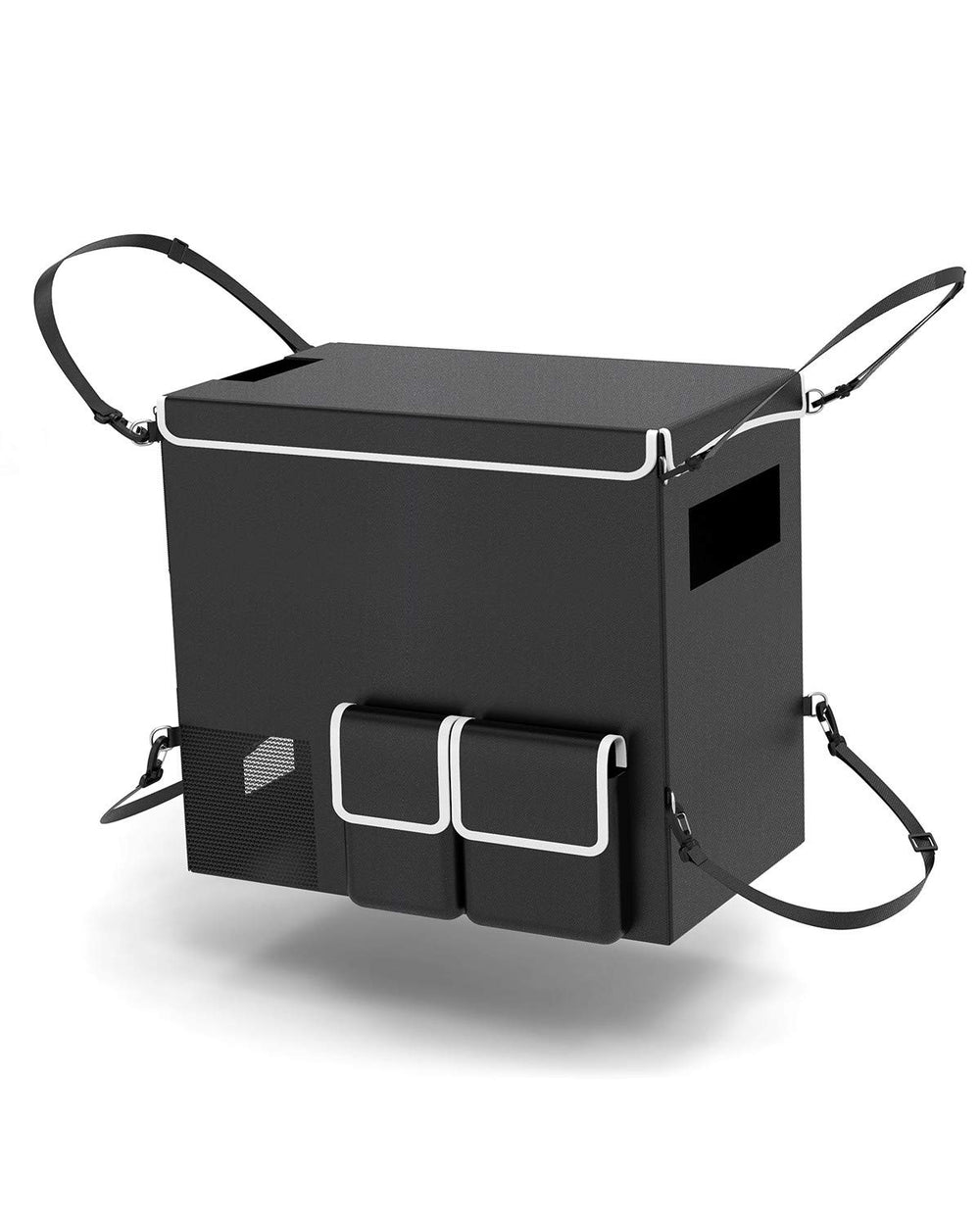 BougeRV 53 Quart Insulated Protective Cover closed, shielding the fridge from dust and weather.