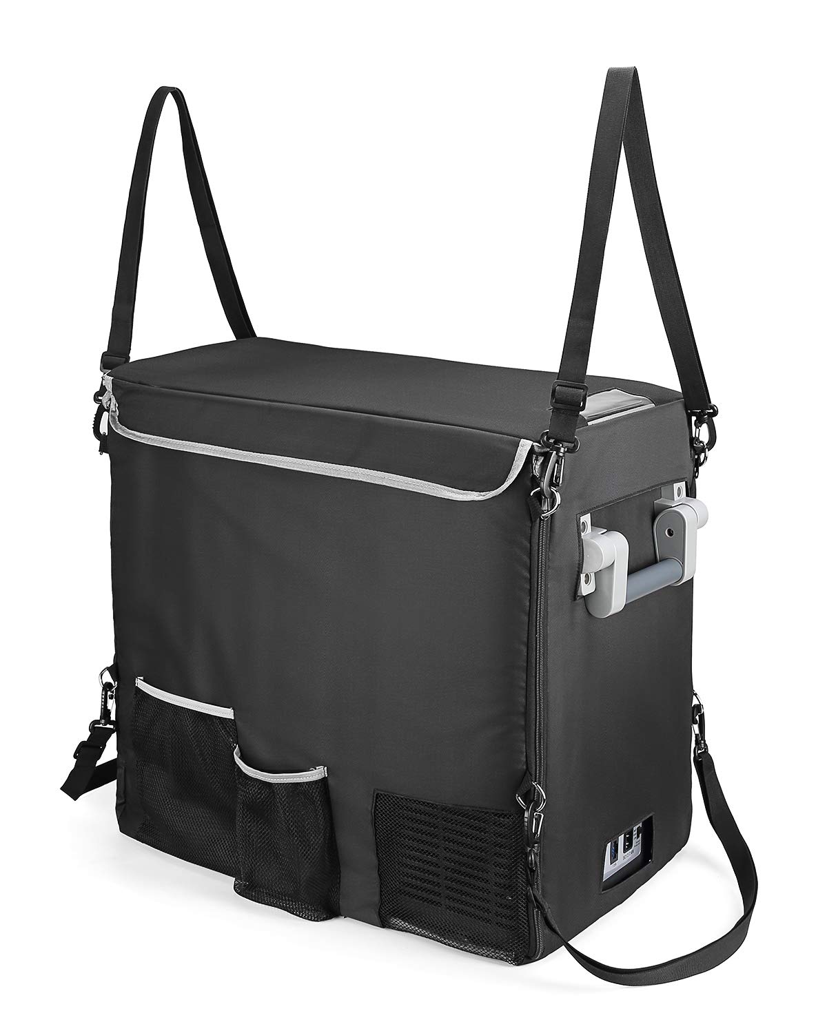 BougeRV portable car refrigerator cover ready for road trips.