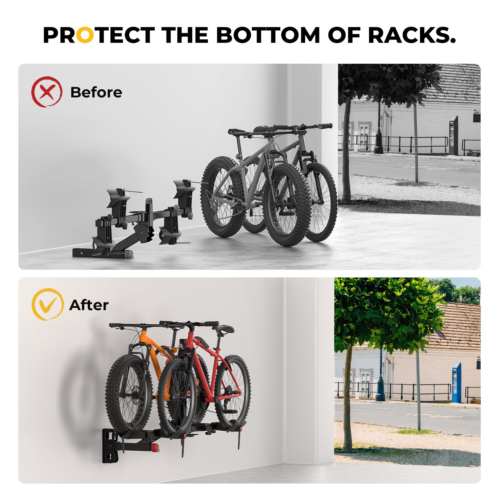 BougeRV Hitch Wall Mount uses steel and aluminum for lasting durability.