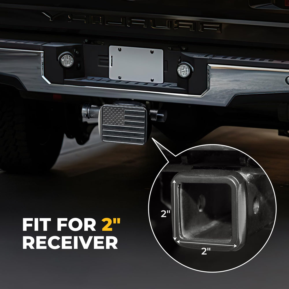 Weatherproof BougeRV hitch cover supports long outdoor use.