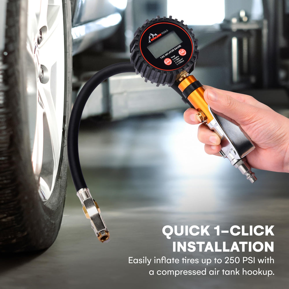 Boulder Tools accessory kit adds versatile inflation options.