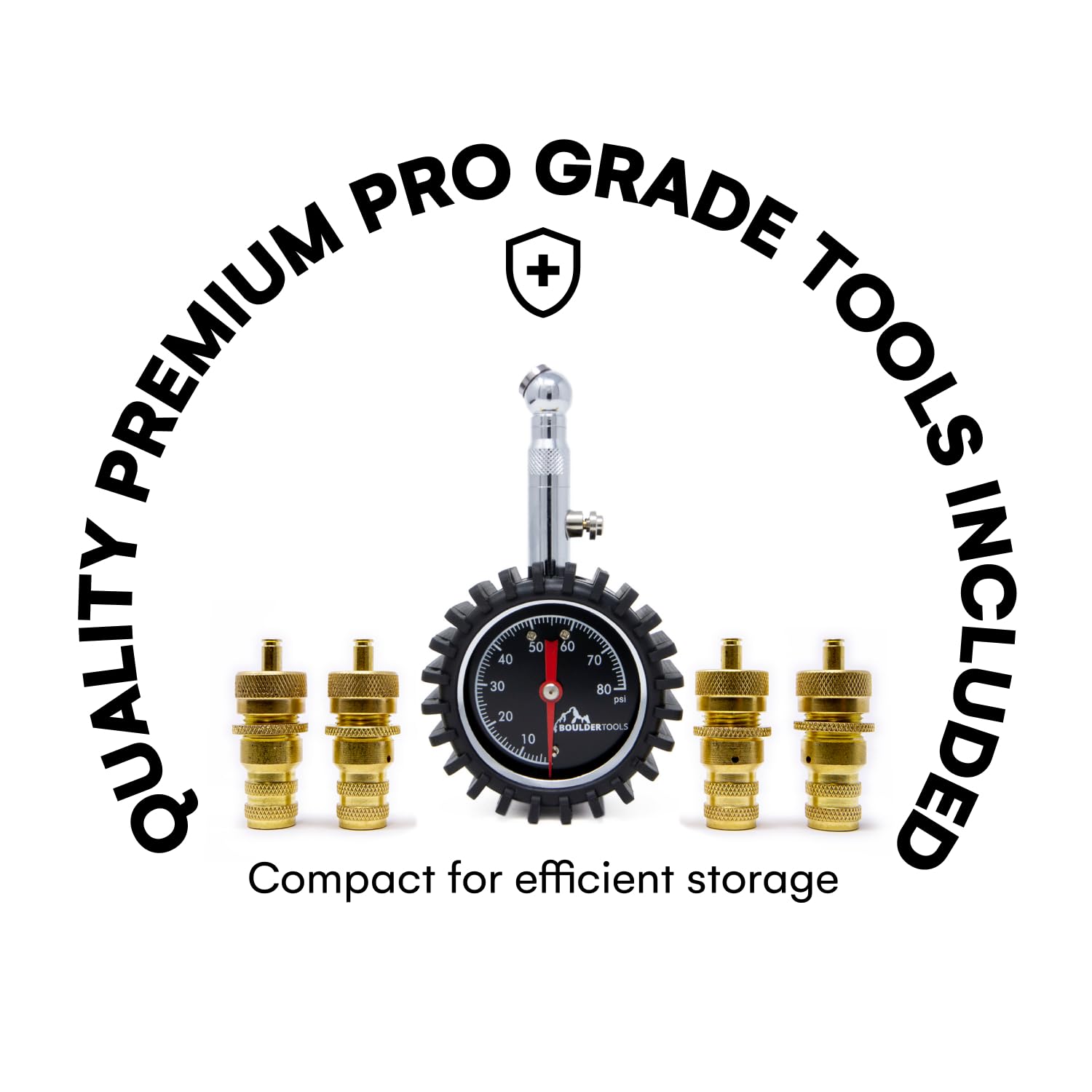 Boulder Tools brass deflator highlights rugged, rust-resistant construction
