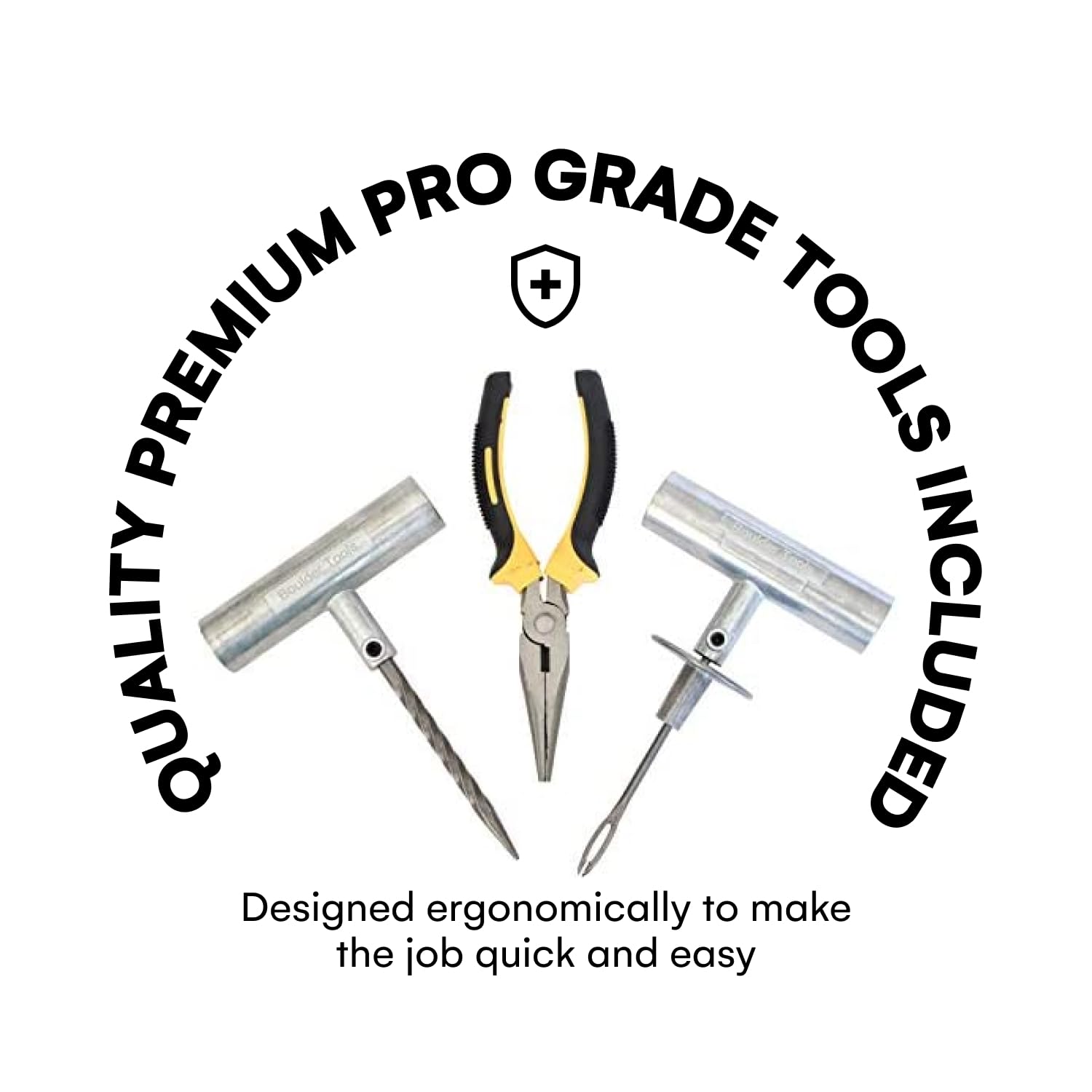 Boulder Tools pressure gauge ensures proper inflation after repairs