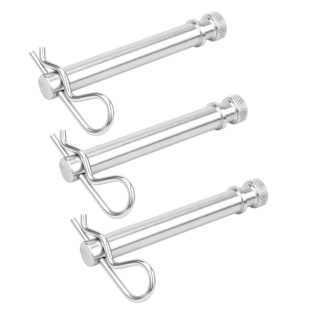 Bouyao TS35010 stainless steel hitch pin and clip for 2in and 2.5in receivers, secure towing.