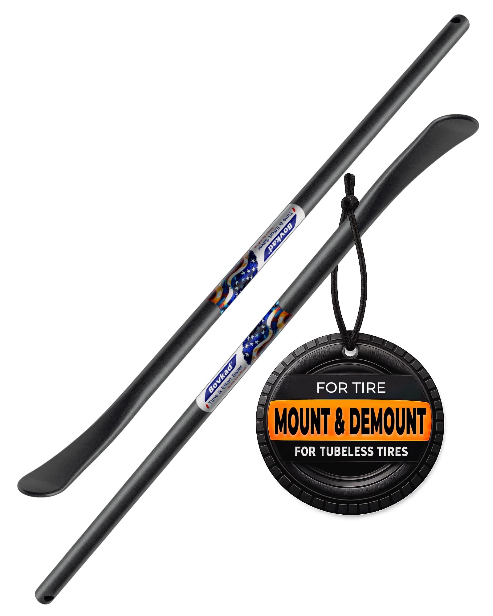 Bovkad 30-inch tire spoon bar bead separation for fast tire changes