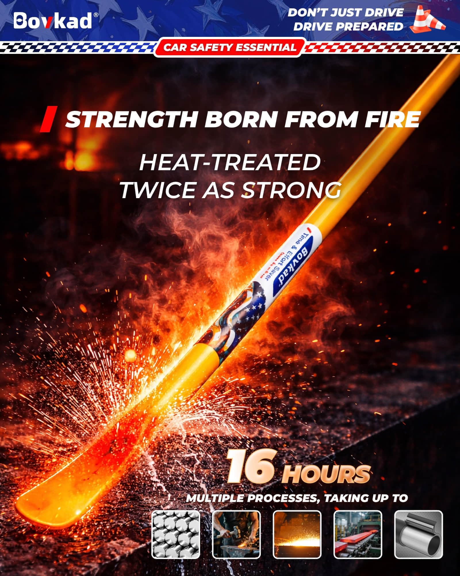 Bovkad precision spoon end design slips between bead and rim without scratches