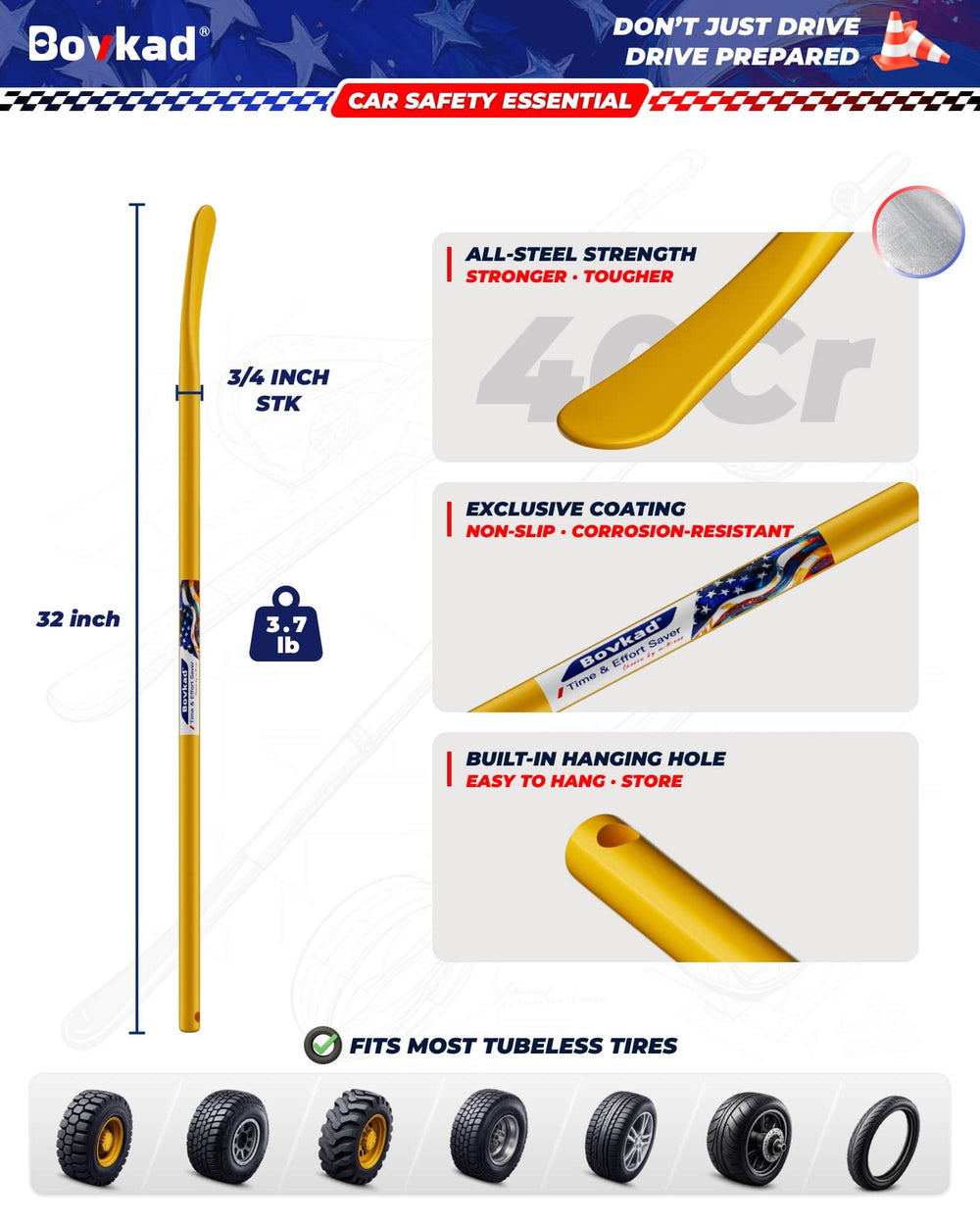 Bovkad yellow non slip grip close up demonstrates secure handling