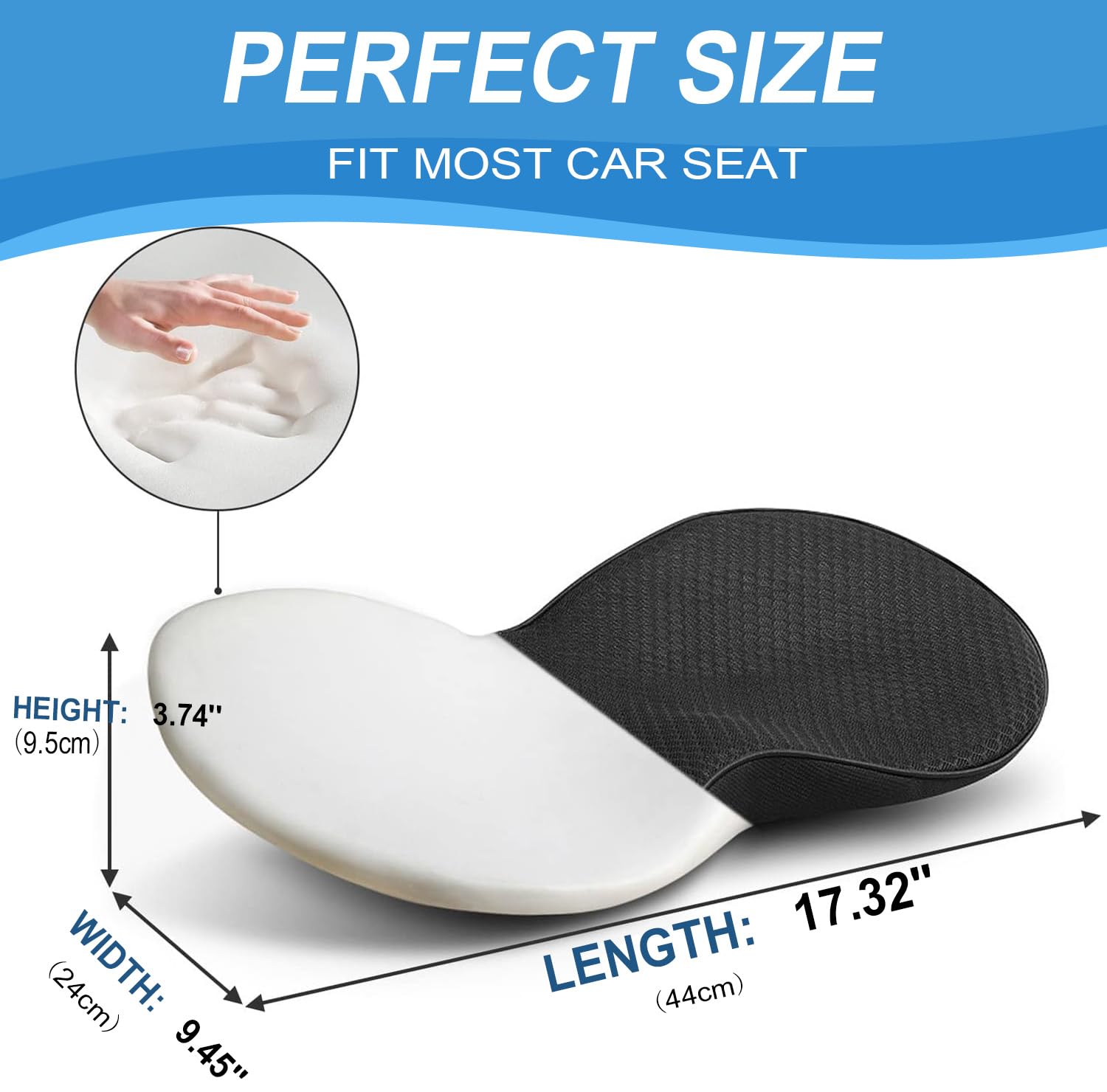 BowLUQ driver seat cushion raises position for better visibility and comfort