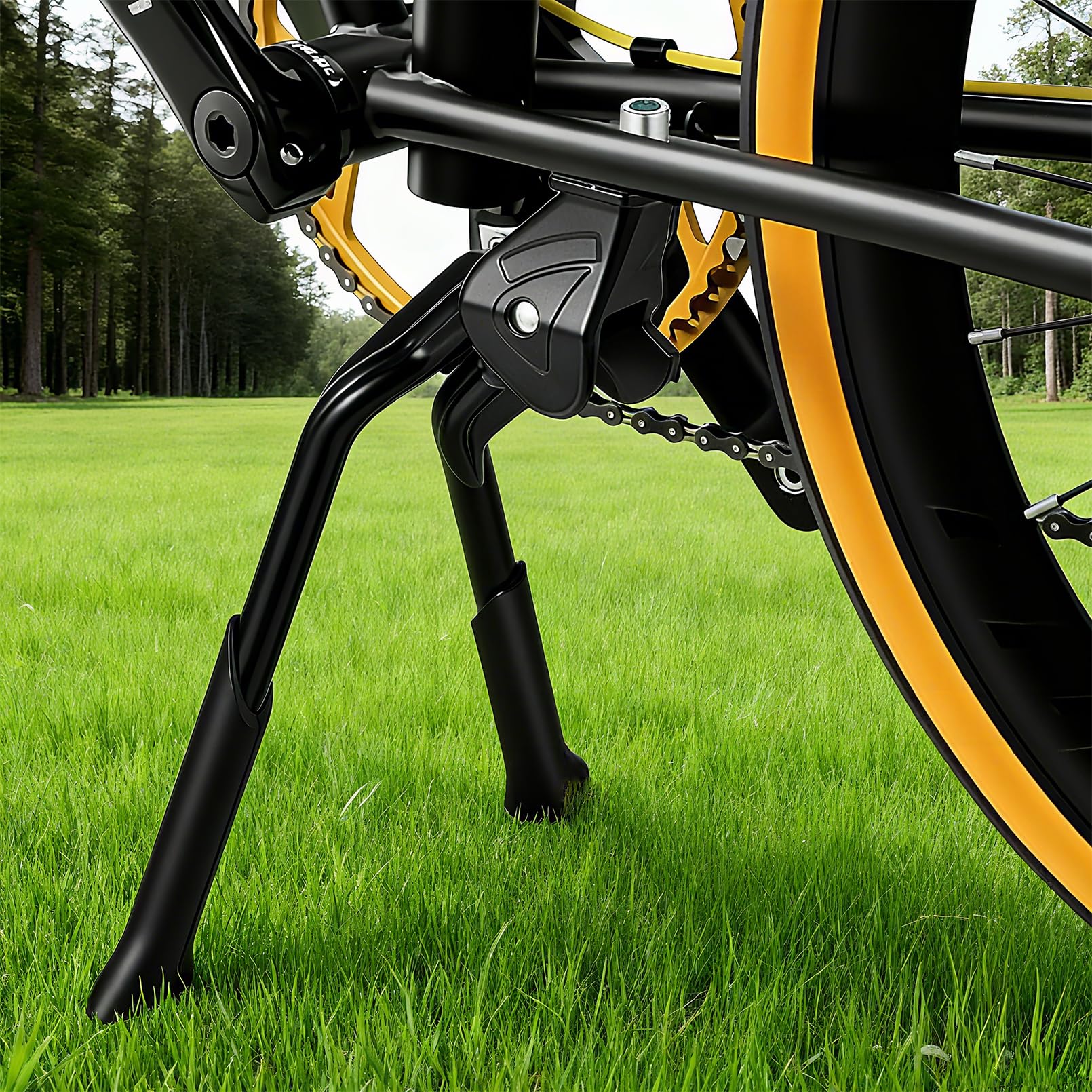 Bowod bike stand foldable design for compact transport and storage.