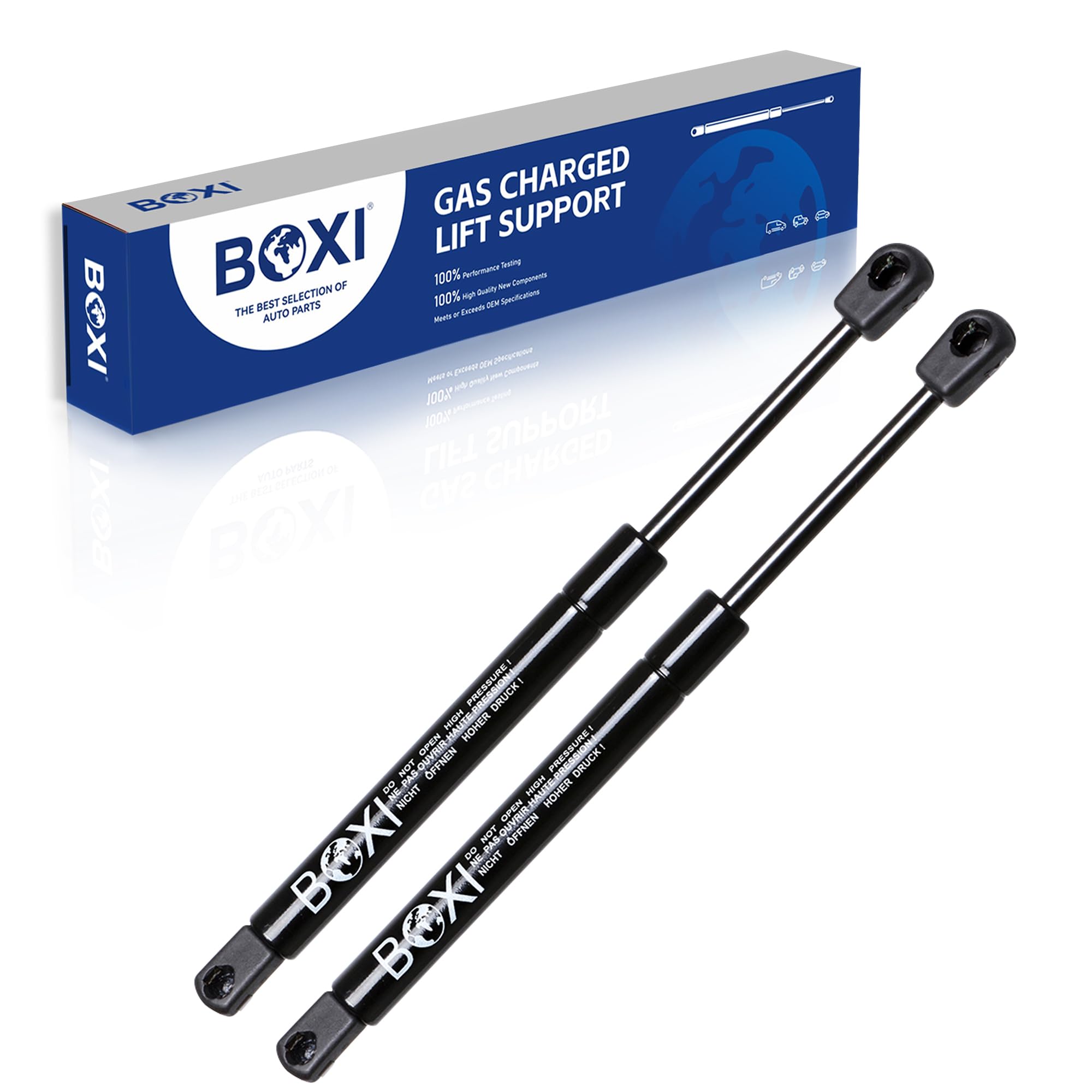 BOXI hood lift support assembly showing quick fit and steady opening.