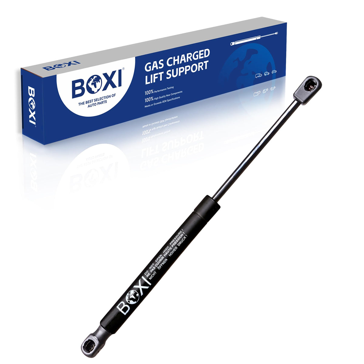 BOXI trunk lift support on Jetta side view showing smooth trunk operation