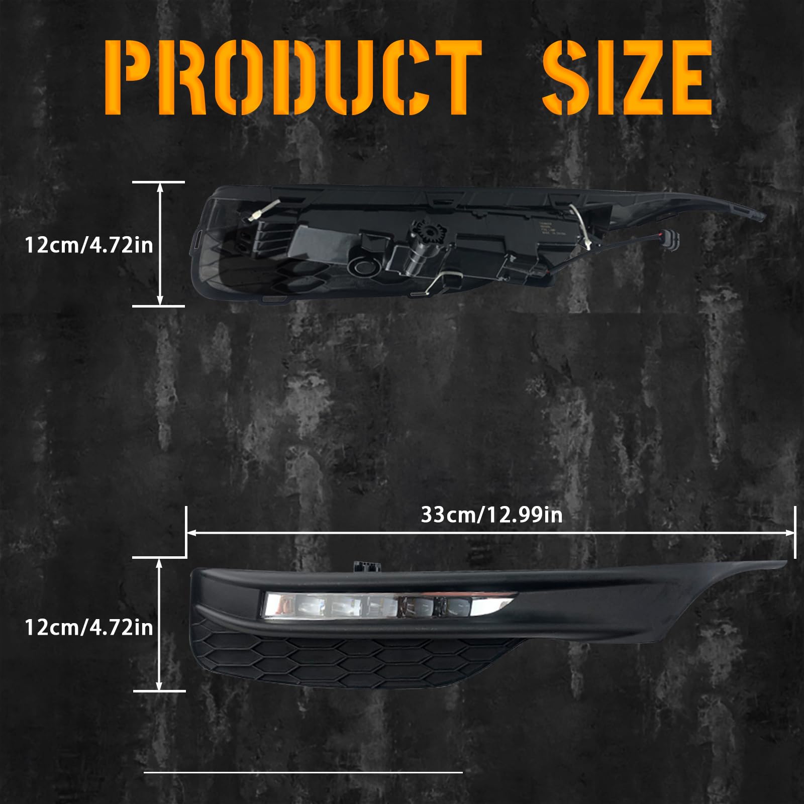 Boxlight front bumper fog lights installation kit for confident fit.