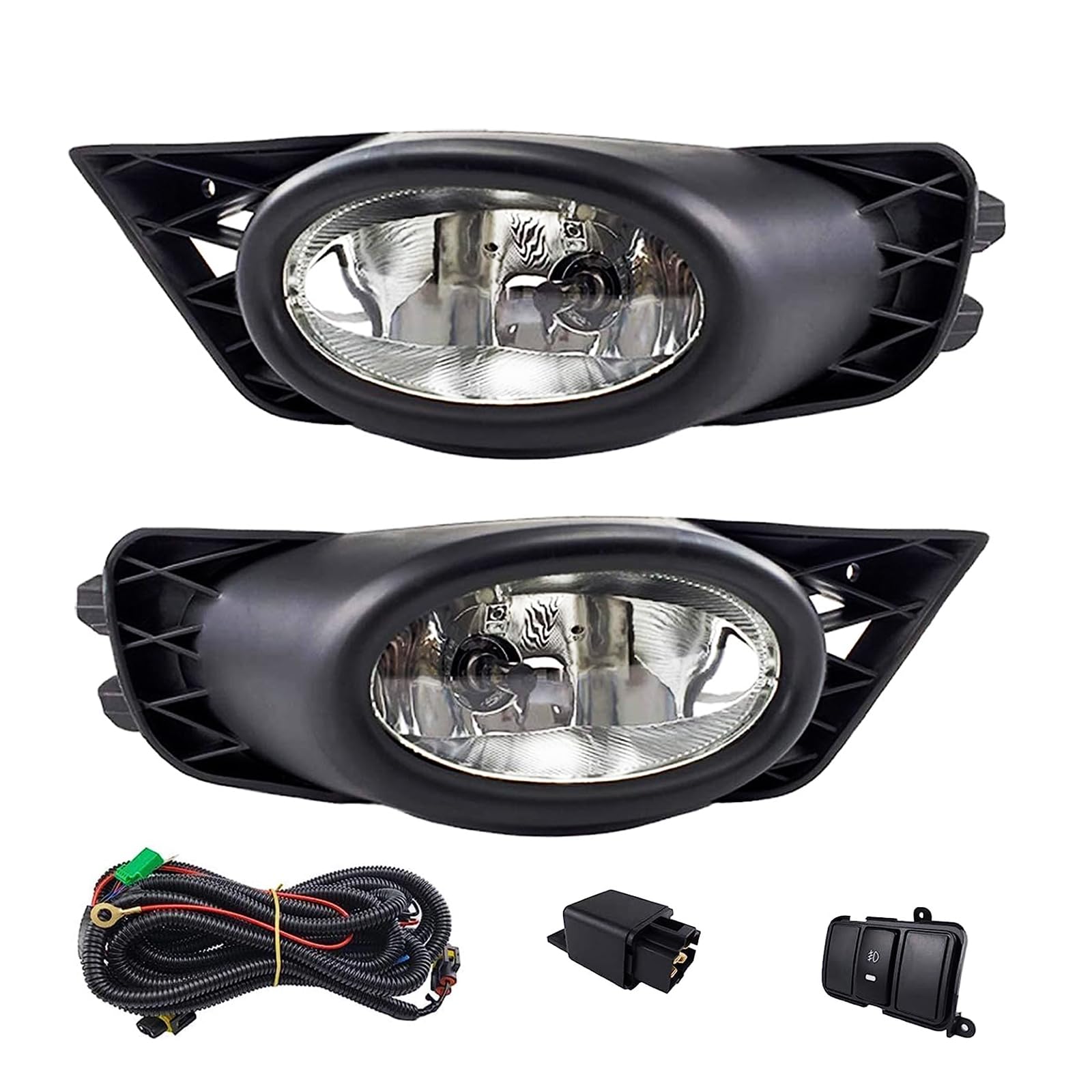 Boxlight fog lamp set includes test bulbs and wiring harness