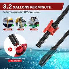 boyisen 3.2 gpm flow rate delivers faster transfers for fuels and oils