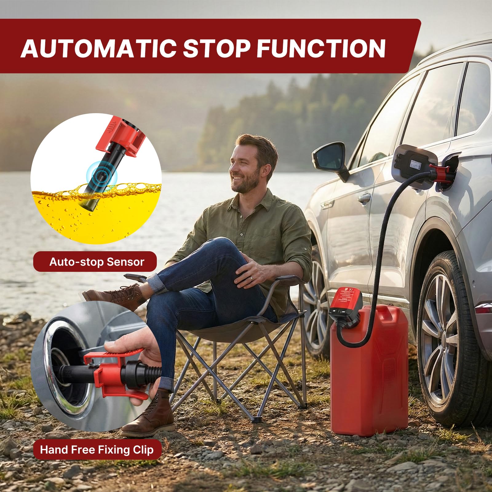 boyisen auto-stop nozzle reduces spills during liquid transfer