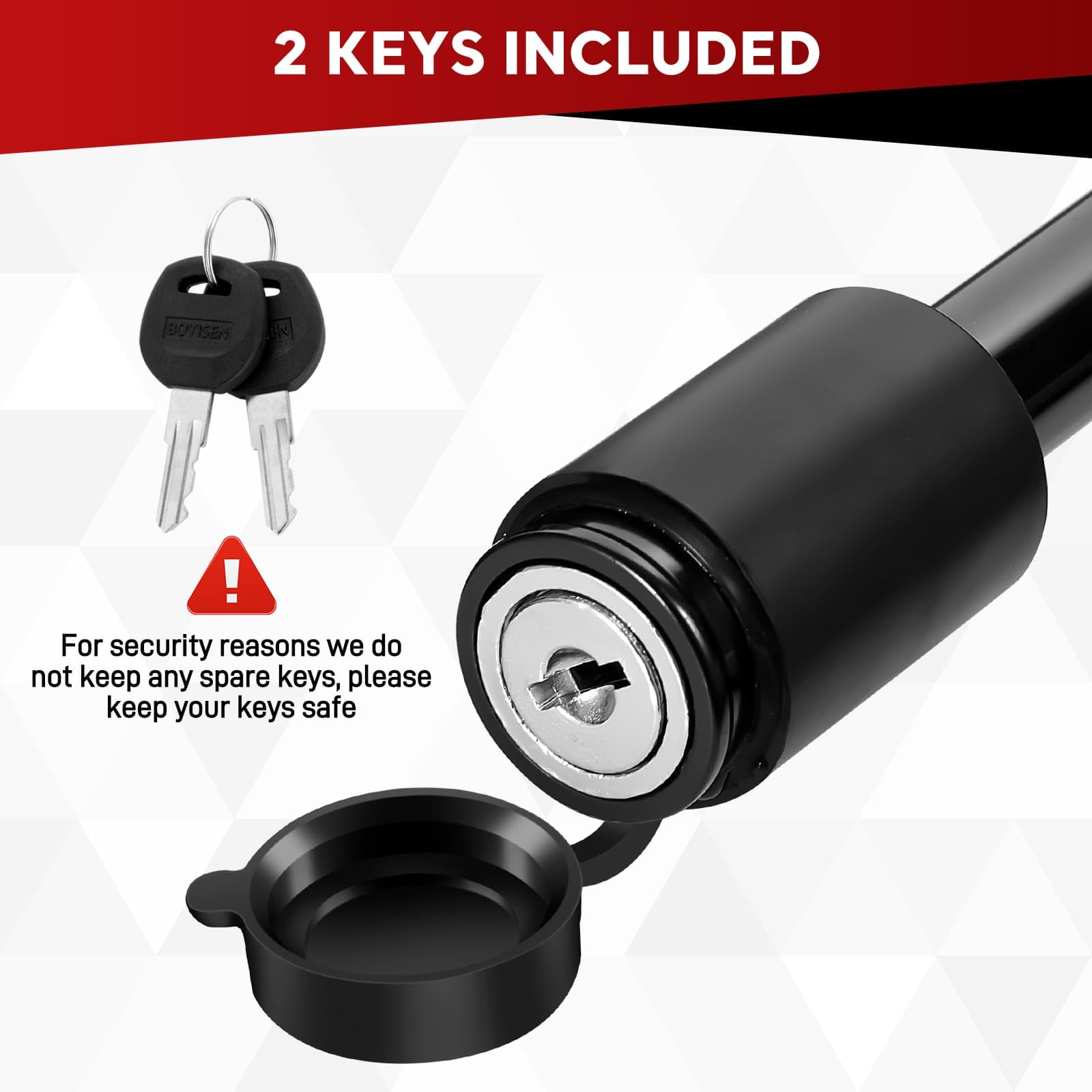 BOYISEN black powder-coated steel withstands outdoor use and elements.