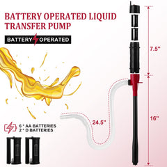 BOYISEN fuel transfer pump in use with a gas can for fast flow.