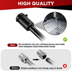 BOYISEN one-piece forged steel design reduces pry space and theft risk.