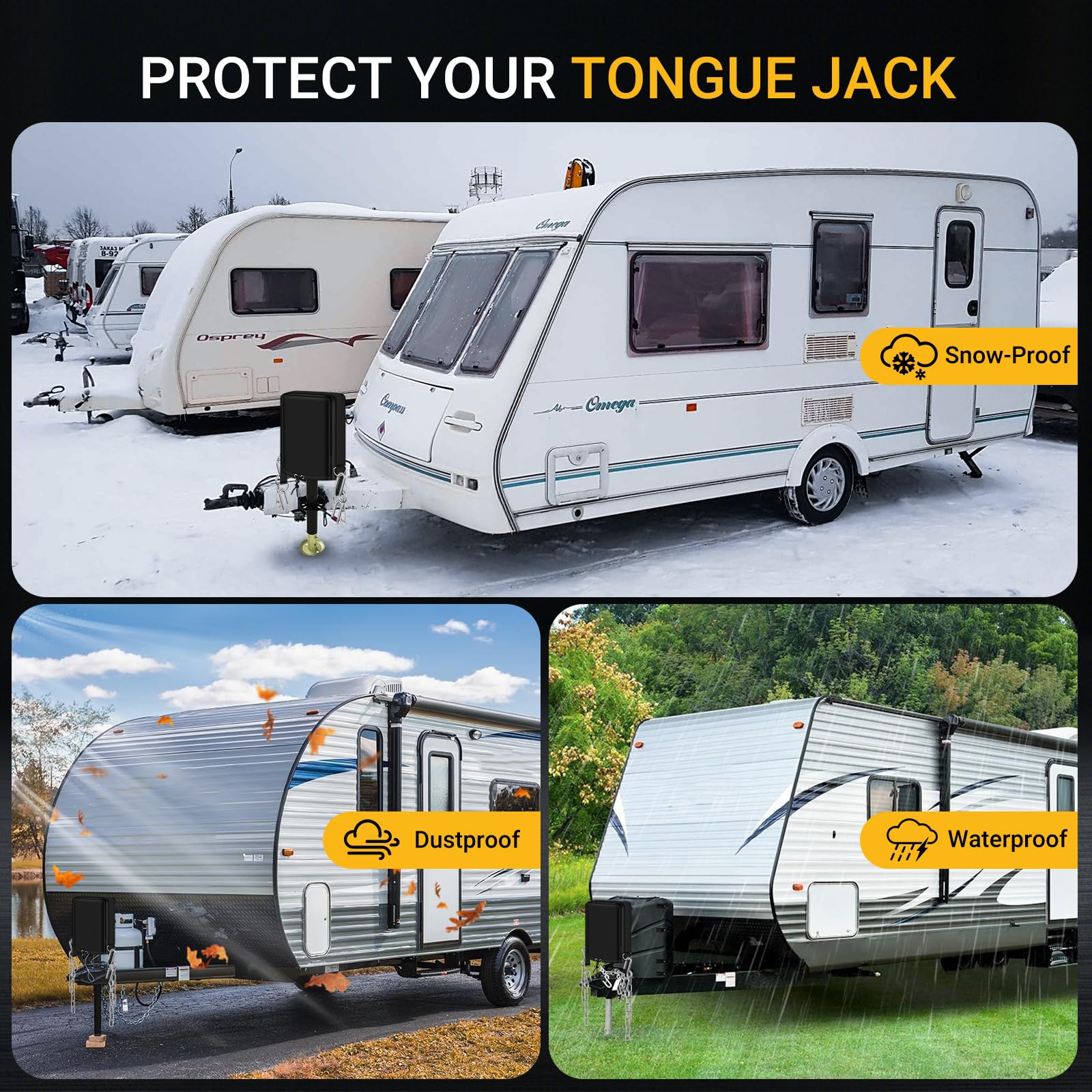 BOYISEN outdoor-use jack cover reduces exposure to elements.